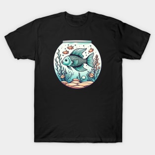 Aquariums are so addictive | Fish Tank Doodle! T-Shirt
